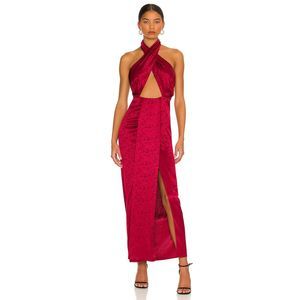 Size M Ronny Kobo X REVOLVE Brenna Dress in Rhubarb REVOLVE MSRP $348